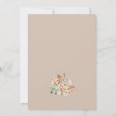 Elegante geslachtsneutrale babyshower kaart (Achterkant)