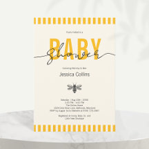 Elegante geslachtsneutrale 'Mommy to Bee'-babyshow