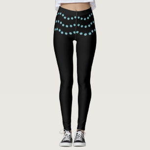 Elegante gestippelde golvende lijnen leggings