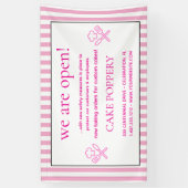 Elegante gestreept spandoek (Verticaal)