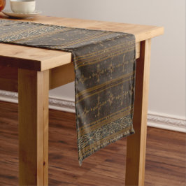 Elegante gestreepte batik tafel runner lange tafelloper