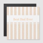Elegante gestreepte beste papa ooit gepersonalisee (Voorkant / Achterkant)