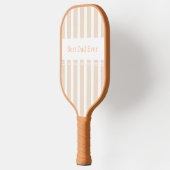 Elegante gestreepte beste papa ooit gepersonalisee pickleball paddle (Links)