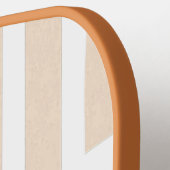 Elegante gestreepte beste papa ooit gepersonalisee pickleball paddle (Links Detail)