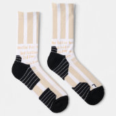 Elegante gestreepte Beste papa ooit Persoonlijk Sokken (Rechts)