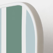 Elegante gestreepte blauwe en groene pickleball pa pickleball paddle (Links Detail)