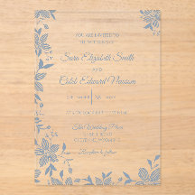 Elegante gestreepte bloem in stoffig blauw