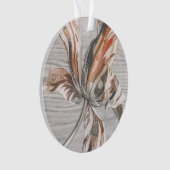 Elegante gestreepte tulp antieke bloem ets. ornament (voorkant)