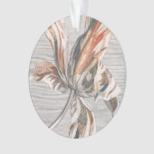 Elegante gestreepte tulp antieke bloem ets. ornament (voorkant)