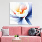 Elegante getextureerde bloemenkunst canvas afdruk (Insitu (Woonkamer))