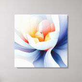 Elegante getextureerde bloemenkunst canvas afdruk (Voorkant)