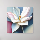 Elegante getextureerde bloemenkunst canvas afdruk (Voorkant)