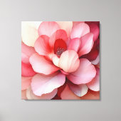 Elegante getextureerde bloemenkunst canvas afdruk (Voorkant)