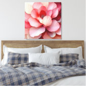 Elegante getextureerde bloemenkunst canvas afdruk (Insitu (Slaapkamer))