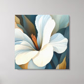 Elegante getextureerde bloemenkunst canvas afdruk (Voorkant)
