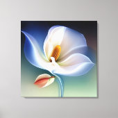 Elegante getextureerde bloemenkunst canvas afdruk (Voorkant)