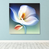 Elegante getextureerde bloemenkunst canvas afdruk (Insitu (Houten vloer))