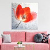 Elegante getextureerde bloemenkunst canvas afdruk (Insitu (Woonkamer))