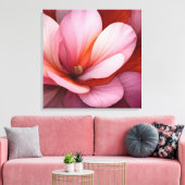Elegante getextureerde bloemenkunst canvas afdruk (Insitu (Woonkamer))