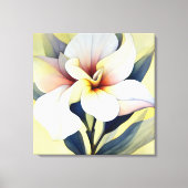 Elegante getextureerde bloemenkunst canvas afdruk (Voorkant)