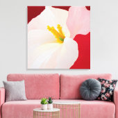 Elegante getextureerde bloemenkunst canvas afdruk (Insitu (Woonkamer))