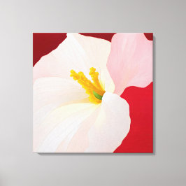 Elegante getextureerde bloemenkunst canvas afdruk