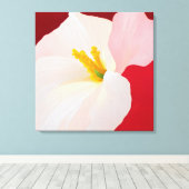 Elegante getextureerde bloemenkunst canvas afdruk (Insitu (Houten vloer))