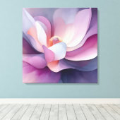 Elegante getextureerde bloemenkunst canvas afdruk (Insitu (Houten vloer))