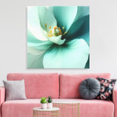 Elegante getextureerde bloemenkunst canvas afdruk (Insitu (Woonkamer))