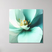 Elegante getextureerde bloemenkunst canvas afdruk (Voorkant)