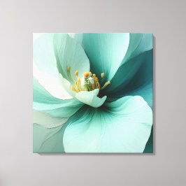 Elegante getextureerde bloemenkunst canvas afdruk