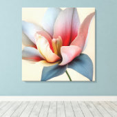 Elegante getextureerde bloemenkunst canvas afdruk (Insitu (Houten vloer))
