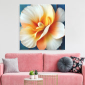 Elegante getextureerde bloemenkunst canvas afdruk (Insitu (Woonkamer))