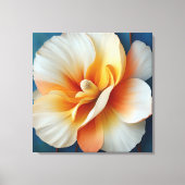 Elegante getextureerde bloemenkunst canvas afdruk (Voorkant)