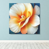 Elegante getextureerde bloemenkunst canvas afdruk (Insitu (Houten vloer))