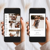 Elegante getrouwde en heldere vakantie fotokaart kaart