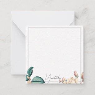 elegante gevoelige magnolia - kaart voor bloemenno notitiekaartje