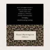 Elegante gevouwen Visitekaartje Moderne Bloemen (Buitenkant ongevouwen)