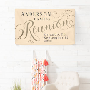 Elegante gezamenlijke familiebanner spandoek