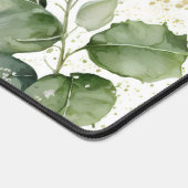 Elegante gezegende wijn en bloemen bureaumat (Hoek)