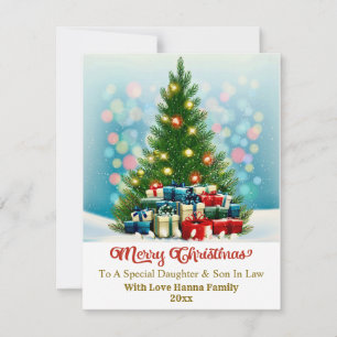 Elegante gezellige kerstcadeaus I Kerstboom Feestdagenkaart