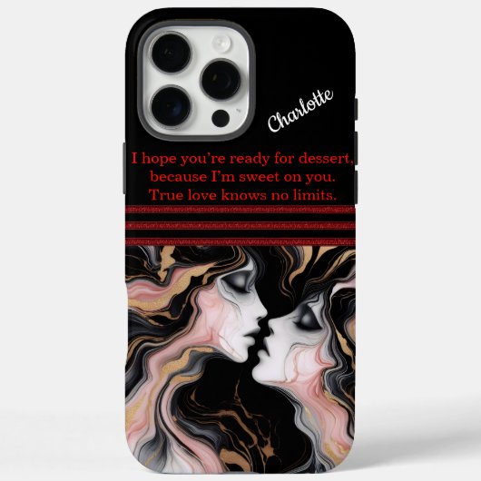 Elegante gezichten in het abstract Case-Mate iPhone case (Achterkant)