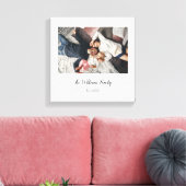 Elegante gezinsfoto canvas afdruk (Insitu (Woonkamer))