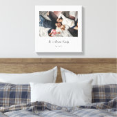 Elegante gezinsfoto canvas afdruk (Insitu (Slaapkamer))