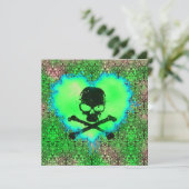 Elegante Gif Sweet 16 Gotische Verjaardag Kaart (Staand voorkant)