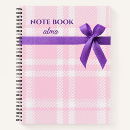 Elegante Gift Wrap Notitieboek met lintontwerp
