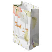 Elegante giftzak met veldboemen voor bruiloftsfavo klein cadeauzakje (Voorkant Gekanteld)