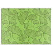 Elegante ginkgo blad glas snijplank (Voorkant)