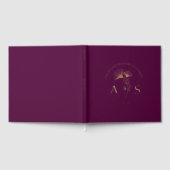 Elegante Ginkgo-bladeren Moerbeiboom Bruiloft Foli Gastenboek (Volledig)