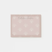 Elegante gips roze perzik bloemen Lotus Post-it® Notes (Voorkant)